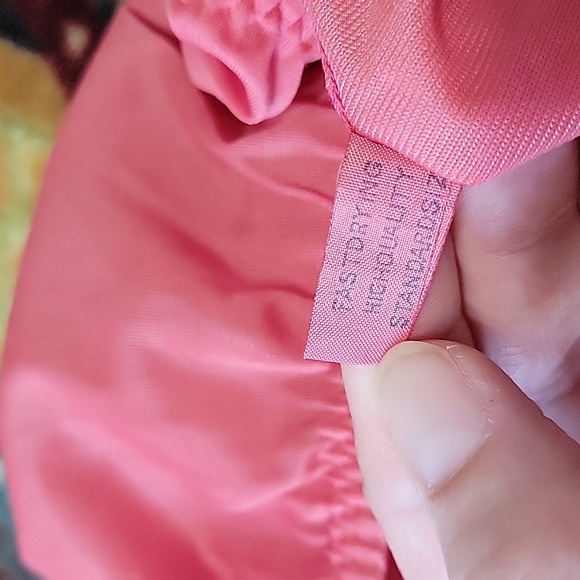 Vintage Hand Dyed Tiered Half Slip in Coral Zazz - Picture 4 of 14